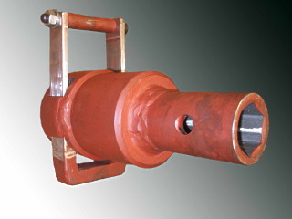 Brechglocke mit Schieber und Sechskantanschluss